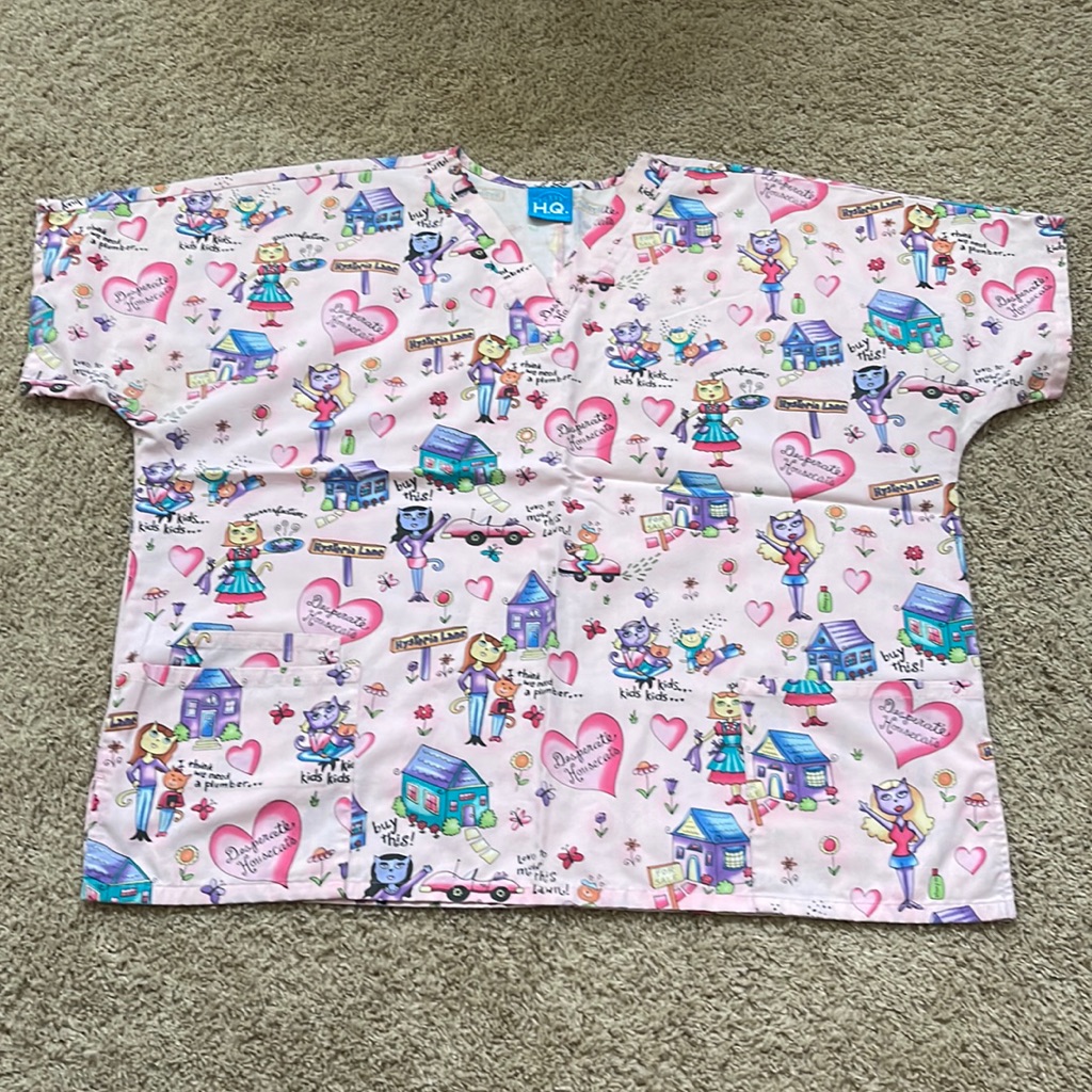 Scrub Hq Cat Scrub Top